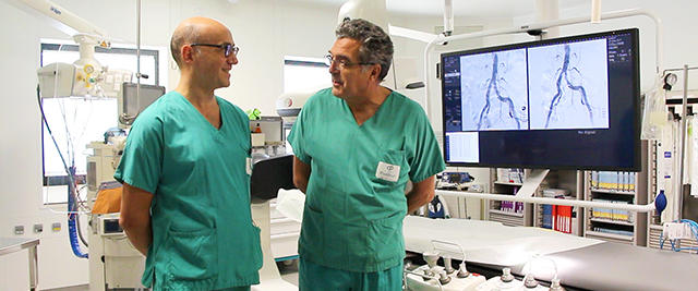 Jean Fajadet et Antoine Sauguet - Clinique Pasteur - Peripheral in the Cathlab