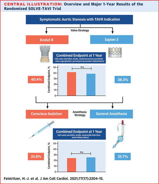 Impact of anesthesia strategy and valve type on clinical outcomes after TAVR