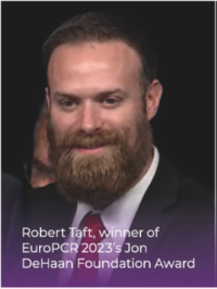 Robert Taft, winner of EuroPCR 2023's Jon DeHaan Foundation Award