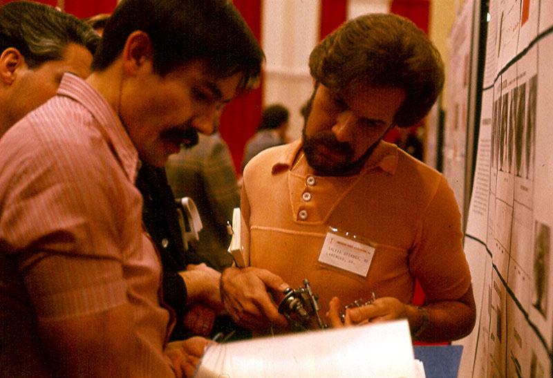Andreas Grüntzig presenting his device