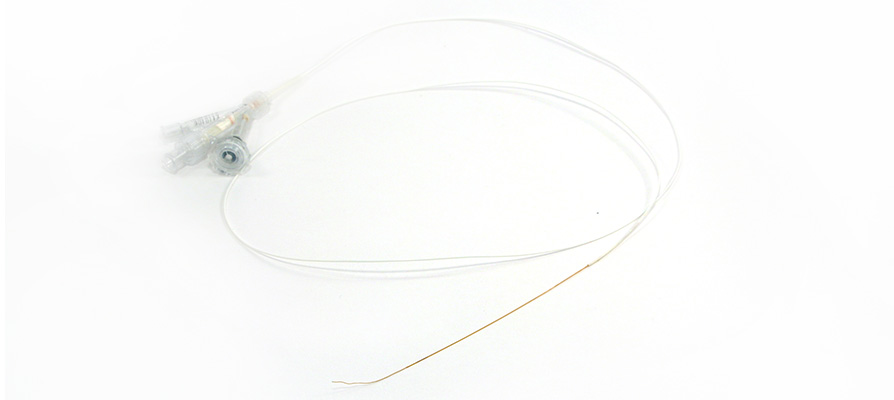First wire ever used for coronary pressure mesurment in a human coronary artery