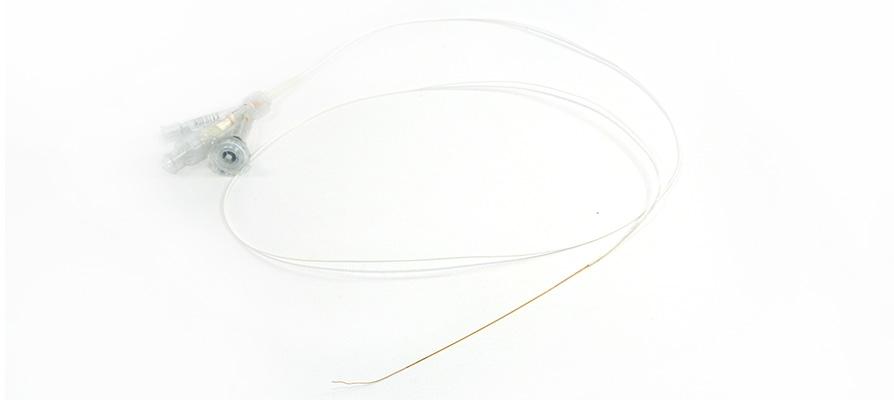 First wire ever used for coronary pressure mesurment in a human coronary artery
