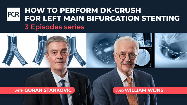 How to perform DK-Crush for left main bifurcation stenting