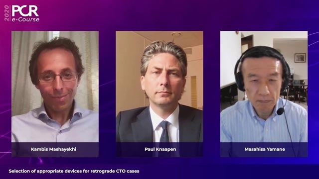 Selection of appropriate devices for retrograde CTO cases