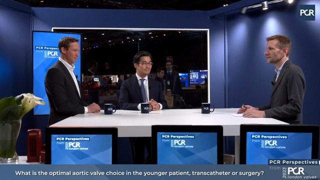 What is the optimal aortic valve choice in the younger patient: transcatheter or surgery?