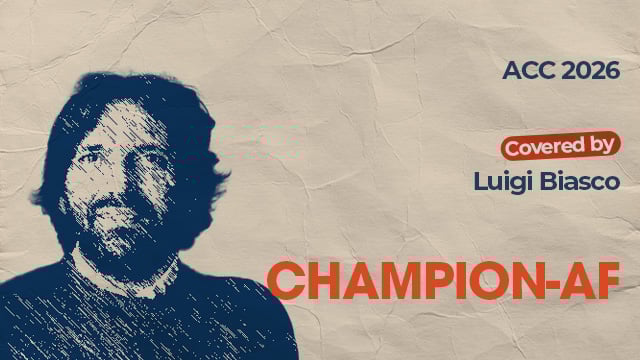 CHAMPION-AF: LAAC vs oral anticoagulation in atrial fibrillation