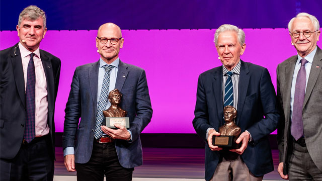 2025 Andreas Grüntzig Ethica Award presented to Lars Wallentin and Stefan James on behalf of Swedish cardiovascular registry experts