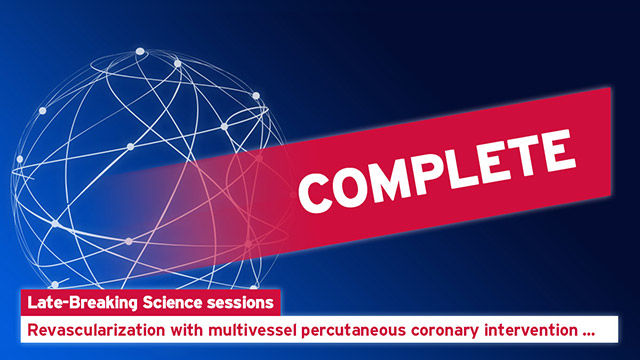 Results of the COMPLETE trial - ESC Congress 2019