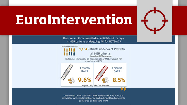 One- versus three-month DAPT in HBR patients undergoing PCI for non-ST-segment elevation ACS