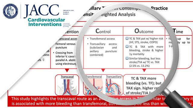 Transcaval versus transaxillary TAVR in contemporary practice - a propensity-weighted analysis