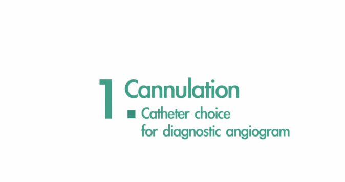 Catheter choice for diagnostic angiogram